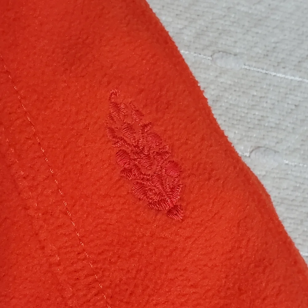 Free People FP Movement Climber Orange Fleece Oversized Jacket‎ Size L